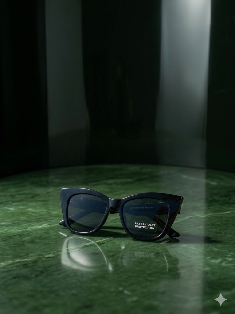 Classic Cat-Eye Sunglasses - Black